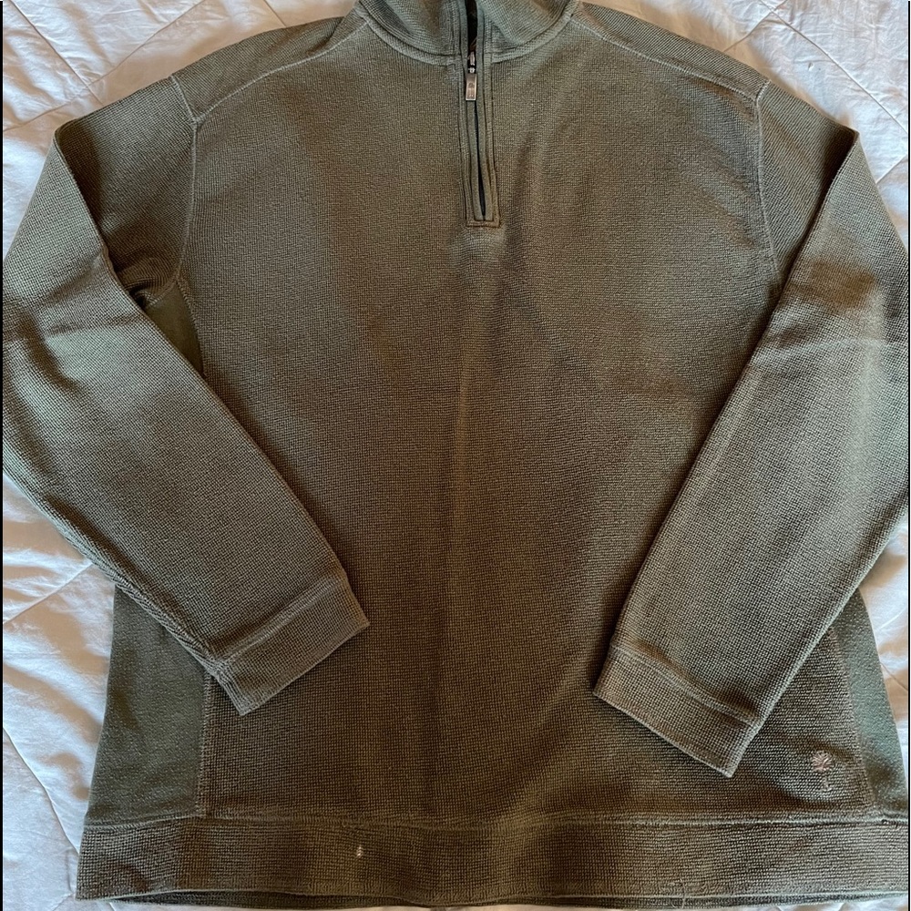Paradise Collection resort wear 1/4 zip sweater
